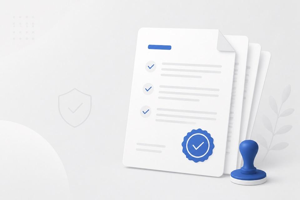 Campaign terms document with approval checks